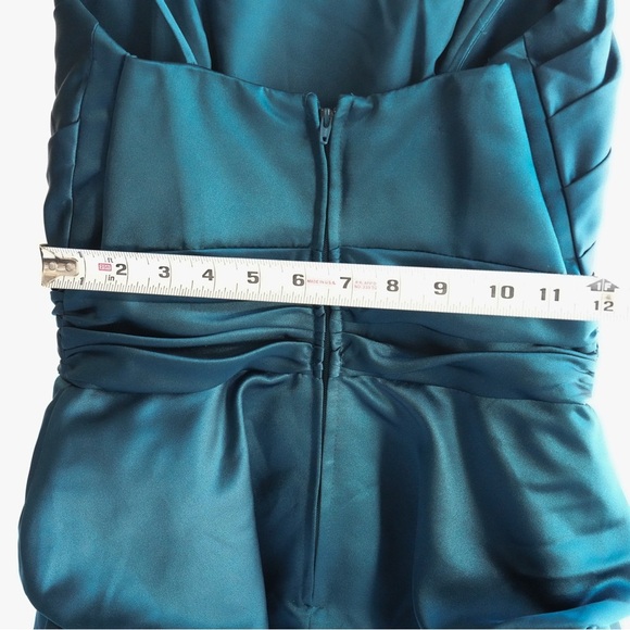 DAVID’S BRIDAL Teal Mini Dress - Picture 9 of 11